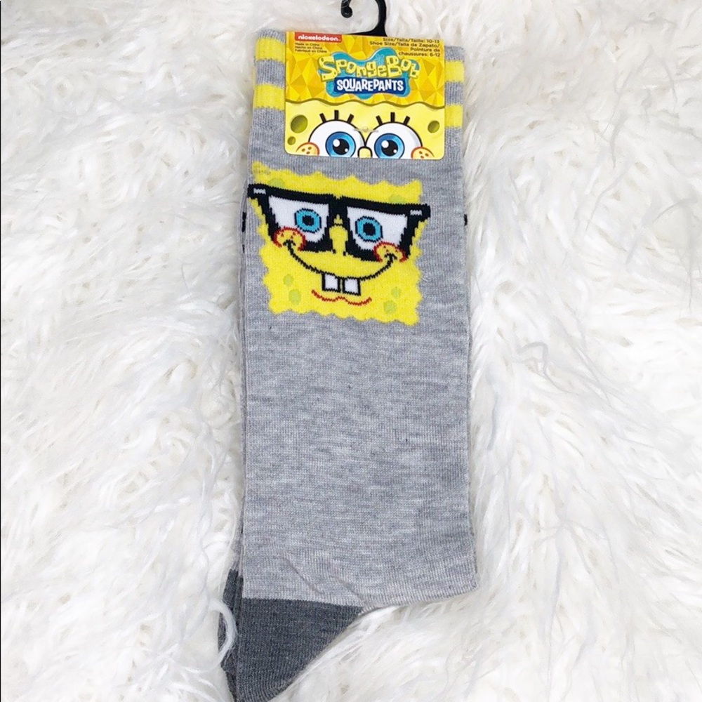 Nickelodeon spongebob long socks NWT